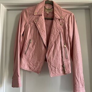 Genuine Leather Michael Kors Biker Jacket